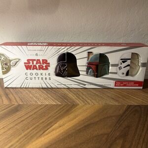 DISCONTINUED Williams Sonoma Star Wars Cookie Cutters Yoda Darth Boba Stormtroop